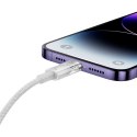 Kabel przewód w oplocie do iPhone Explorer Series USB-C - Lightning 20W 1m biały