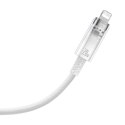 Kabel przewód w oplocie do iPhone Explorer Series USB-C - Lightning 20W 2m biały