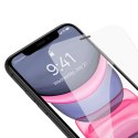 Szkło hartowane do iPhone 11 / XR z osłoną na głośnik 0.4mm ZESTAW