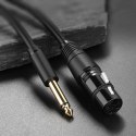 Kabel audio przewód do mikrofonu XLR (żeński) - 6.35mm jack (męski) 5m