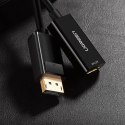 Przejściówka adapter jednokierunkowy z DisplayPort (męski) na HDMI (żeński) 1080P 60Hz 12bit czarny