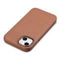 Pokrowiec etui z naturalnej skóry do iPhone 14 Plus MagSafe Case Leather brązowy