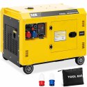 Agregat generator prądotwórczy diesel na kółkach 240/400 V 8500 W 10 kVA 30 l