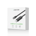 Kabel przewód konsolowy przejściówka USB - RJ45 skrętka ethernet 1.5m czarny