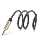 Kabel przewód rozdzielacz audio mini jack 3.5 mm - 2x jack 6.35mm 1m szary