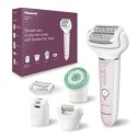 Panasonic | ES-EY80-P503 | Epilator | Czas pracy (maksymalny) 30 min | Ilość poziomów mocy 3 | Mokry & Suchy | Biało/różowy