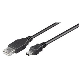 Goobay 50767 Kabel USB 2.0 Hi-Speed, czarny, 1,8 m | Goobay | USB-A do mini-USB