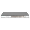 Digitus | Przełącznik Fast Ethernet PoE 24-portowy PoE + 2 Combo, 370W PoE | DN-95343 | Niezarządzany | Desktop | Ilość portów 1