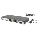 Digitus | Przełącznik Fast Ethernet PoE 24-portowy PoE + 2 Combo, 370W PoE | DN-95343 | Niezarządzany | Desktop | Ilość portów 1