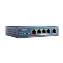 Hikvision | Switch | DS-3E0105P-E | Bezobsługowy | Stacjonarny | 4 porty 10/100 Mbps (RJ-45) | 1 port 1 Gbps (RJ-45) | 4 porty P