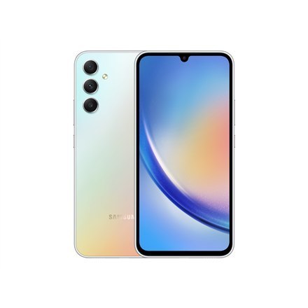 Samsung Galaxy A34 A346 Srebrny 6,6 " Super AMOLED 1080 x 2340 pikseli Wewnętrzna RAM 6 GB 128 GB Dual SIM Nano-SIM 5G 4G Kamera