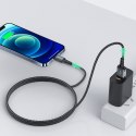 Kabel przewód MFI do iPhone USB - Lightning 2.4A 1.2m czarny