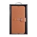 Skórzane etui portfel do Galaxy S22+ Leather Wallet Case brązowy