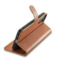 Skórzane etui portfel do Galaxy S22+ Leather Wallet Case brązowy