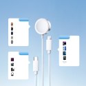 3w1 Kabel przewód USB-A z ładowarka indukcyjną + 1x iPhone Lightning + 1x USB-C 1.2m biały