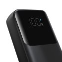 Powerbank 30W 10000mAh z wbudowanymi kablami iPhone Lightning i USB-C czarny