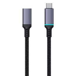 Przedłużacz kabla przewodu USB-C 10Gbps 0.5m czarny