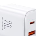 Szybka ładowarka sieciowa 20W USB-C USB-A + kabel do iPhone Lightning 1m