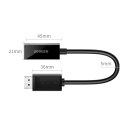 Adapter przejściówka z DisplayPort (męski) - HDMI (żeński) 4K 2K czarny