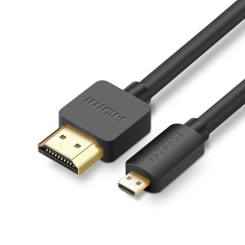 Kabel przewód Micro HDMI - HDMI 4K 60Hz 3m czarny