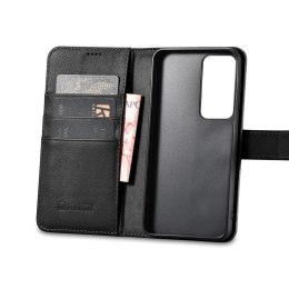 Etui skórzany pokrowiec portfel do Samsung Galaxy S23+ Wallet Case czarne