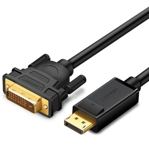 Kabel przewód DisplayPort - DVI 2m pozłacane wtyki czarny