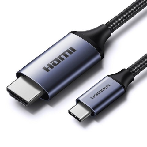 Kabel przewód przejściówka USB-C - HDMI 2.1 8K 60Hz 1.5m szary