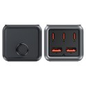 Ładowarka biurkowa stacja ładowania Z2 GaN 75W PD 3x USB-C 2x USB-A czarno-szara