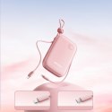 Powerbank Cutie Series 22.5W 20000mAh ze stojakiem USB-A USB-C iPhone różowy