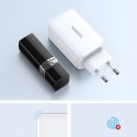 Szybka ładowarka sieciowa GaN 65W USB-A / 2x USB-C biała