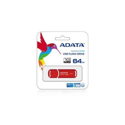 ADATA UV150 64 GB USB 3.0 w Kolorze Czerwonym