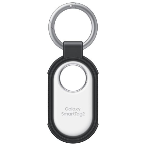 Etui silikonowe przywieszka do Samsung Galaxy SmartTag2 czarno srebrna