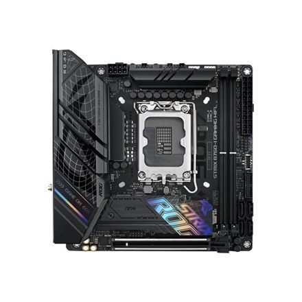 Asus | ROG STRIX B760-I GAMING WIFI | Gniazdo procesora LGA1700 | Rodzaj chipsetu Intel B760 | Technologia RAMU DDR5 SDRAM