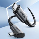 Kabel przewód kątowy USB-C z obsługą gogli VR Oculus Quest 2 60W 5m czarny