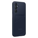 Oryginalne etui do Samsung Galaxy A25 5G z kieszenią na karty czarno-niebieskie