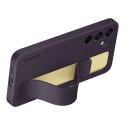 Oryginalne etui pokrowiec do Samsung Galaxy S24+ z uchwytem i podstawką Standing Grip Case ciemnofioletowe