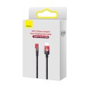 Kabel przewód kątowy MVP 2 z bocznym wtykiem USB-C / iPhone Lightning 2m - czerwony