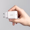 Ładowarka sieciowa USB-C PD 20W + kabel USB-C JR-TCF06 biała