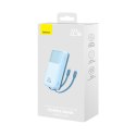 Powerbank z wyświetlaczem 20000mAh 22.5W Comet Series + kabel USB-A - USB-C 0.3m niebieski