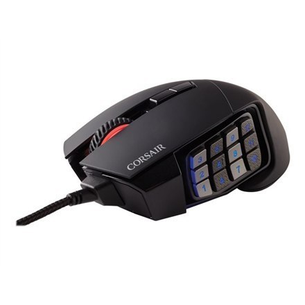 Corsair | Wired | SCIMITAR RGB ELITE | Optical | Gaming Mouse | Black | Yes