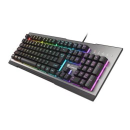 Klawiatura do gier Genesis Rhod 500 | Gaming z podświetleniem RGB | Klawiatura przewodowa USB | Klawiatura Membranowa | 104 klaw