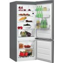 Indesit LI6 S2E X Refrigerator,E, Free-standing, Combi, Height 1.59 m, Net fridge 197 L, Net freezer 75 L, Inox | INDESIT