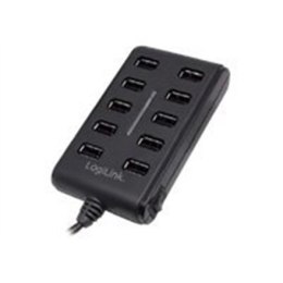 Logilink UA0125 USB Hub 10-Port USB2.0 with power adapter 3.5A, Logilink