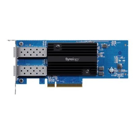 Synology E25G30-F2 Dual-port 25GbE SFP28 add-in card designed to accelerate bandwidth-intensive workflows