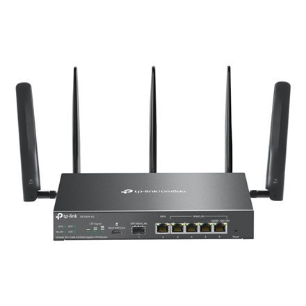 Omada 4G+ Cat6 AX3000 Gigabit VPN Router | ER706W-4G | 802.1q | 10/100/1000 Mbit/s | Mesh Support Yes | MU-MiMO Yes | Antenna ty