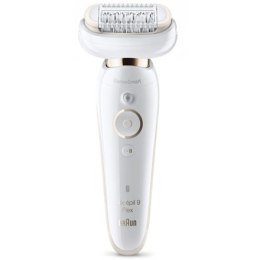 Braun Epilator | Silk-epil 9 Flex SES9001 | Operating time (max) 50 min | Number of power levels 2 | Wet & Dry | White