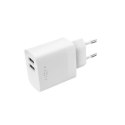 Fixed | Dual USB Travel Charger 17W and USB/USB-C Cable | FIXC17N-2UC-WH | N/A