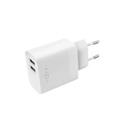 Fixed | Dual USB Travel Charger 17W and USB/USB-C Cable | FIXC17N-2UC-WH | N/A