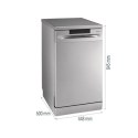 Gorenje | Zmywarka | GS520E15S | Wolnostojąca | Szerokość 45 cm | Liczba kompletów naczyń 9 | Liczba programów 5 | Klasa efektyw