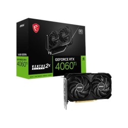 MSI | GeForce RTX 4060 Ti VENTUS 2X BLACK 16G OC | NVIDIA GeForce RTX 4060 Ti | 16 GB